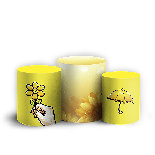 Trio Cilindro - Setembro Amarelo - Sublimado 3D