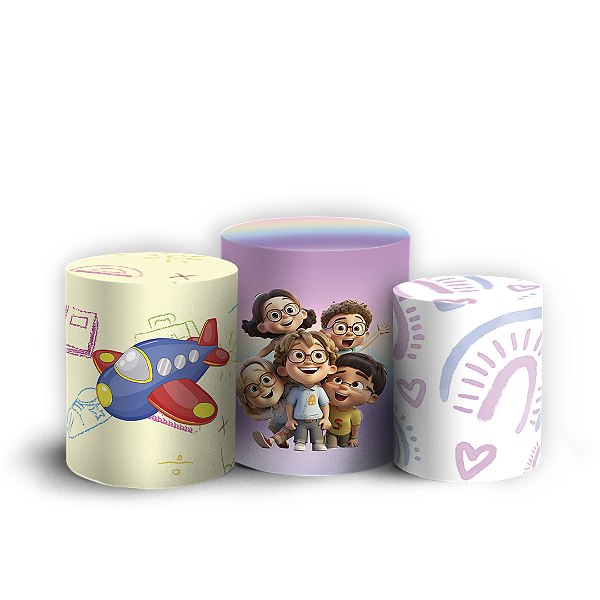 Trio Cilindro - Dia Das Crianças - Sublimado 3D