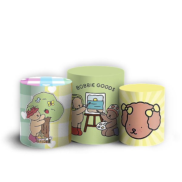 Trio Cilindro - Bobbie Goods - Sublimado 3D