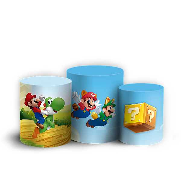 Trio Cilindro - Super Mario - Sublimado 3D