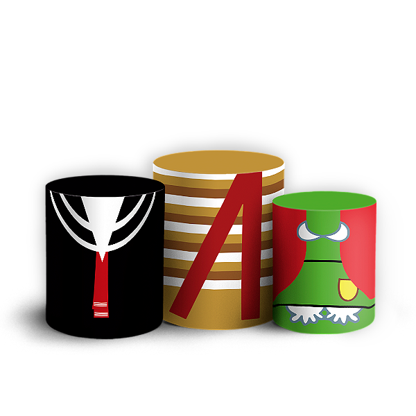 Trio Cilindro - Chaves - Sublimado 3D