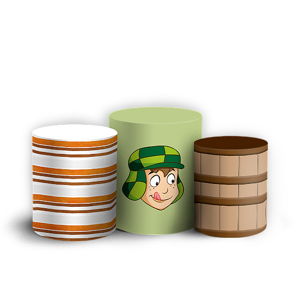 Trio Cilindro - Chaves - Sublimado 3D