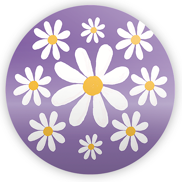 Mini Painel - Flor Margarida - Sublimado 3D