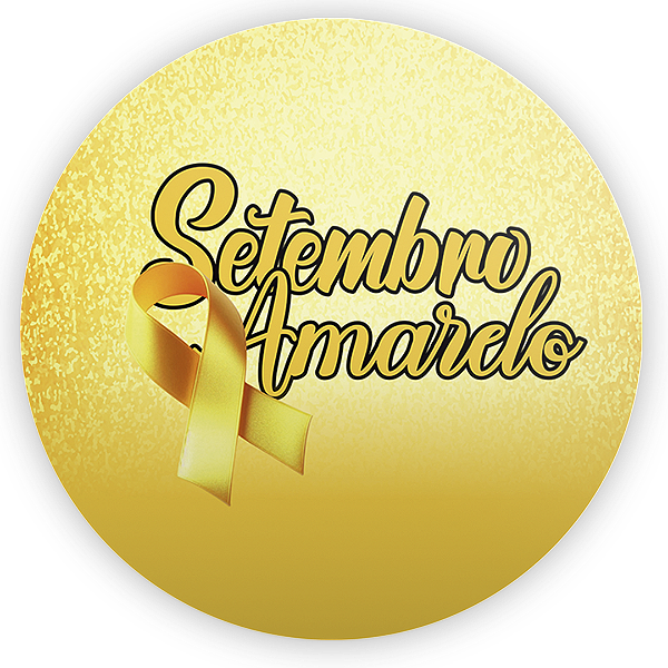 Painel Redondo - Setembro Amarelo - Sublimado 3D