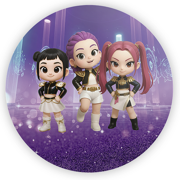 Painel Redondo - Guerreiras Do K Pop - Sublimado 3D