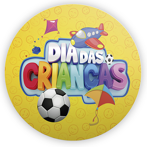 Painel Redondo - Dia Das Crianças - Sublimado 3D