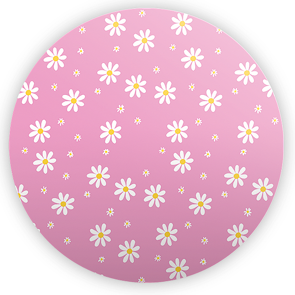 Painel Redondo - Flor Margarida - Sublimado 3D