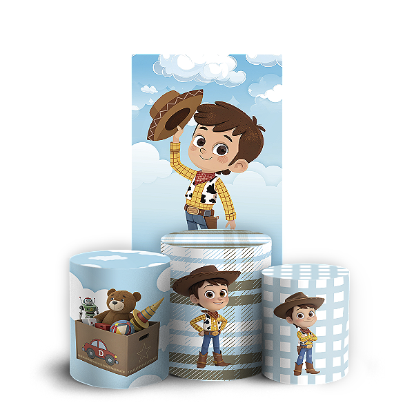 Faixa Lateral e Trio Cilindro Sublimado 3D Vest Facil - Toy Story