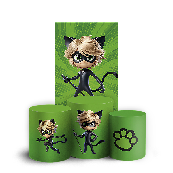 Faixa Lateral e Trio Cilindro Sublimado 3D Vest Facil - Ladybug