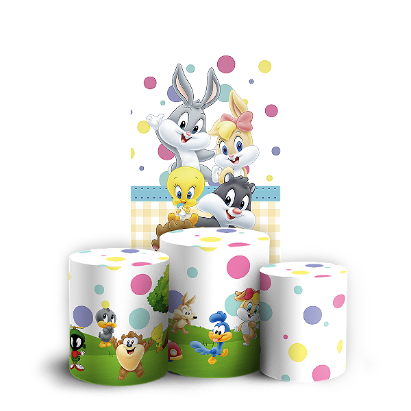 Faixa Lateral e Trio Cilindro Sublimado 3D Vest Facil - Baby Looney Tunes