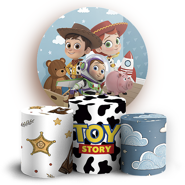 KIT Redondo e Trio - Toy Story - Sublimado 3D