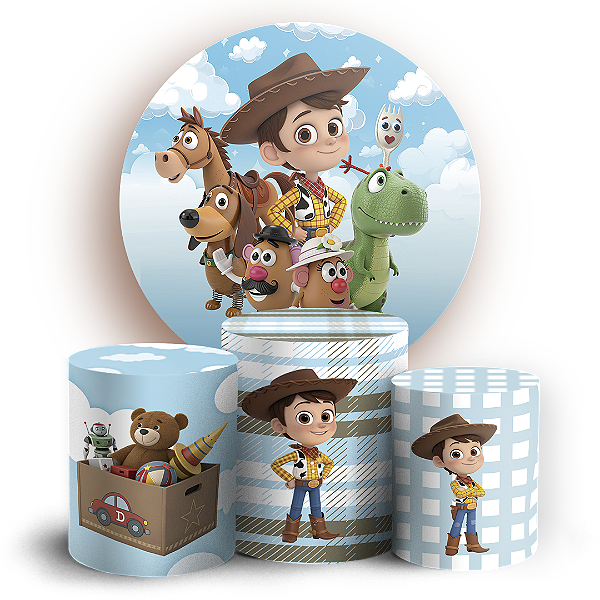 KIT Redondo e Trio - Toy Story - Sublimado 3D