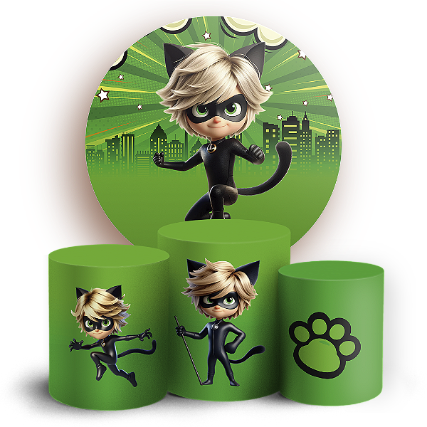 KIT Redondo e Trio - Ladybug - Sublimado 3D