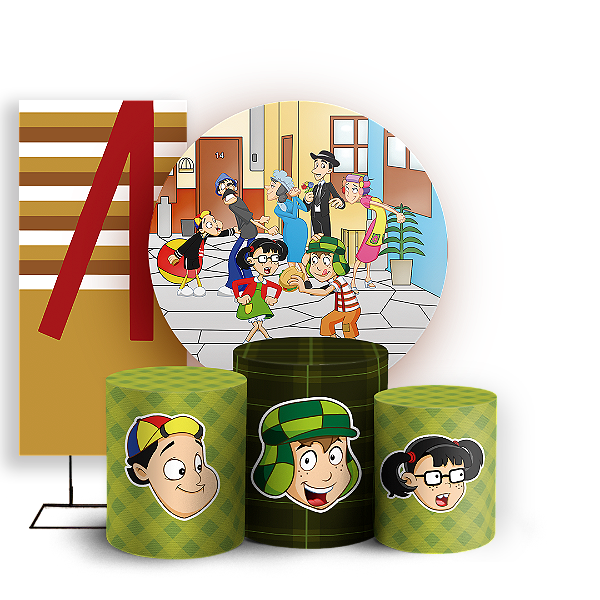 KIT Redondo Trio e Faixa - Chaves - Sublimado 3D