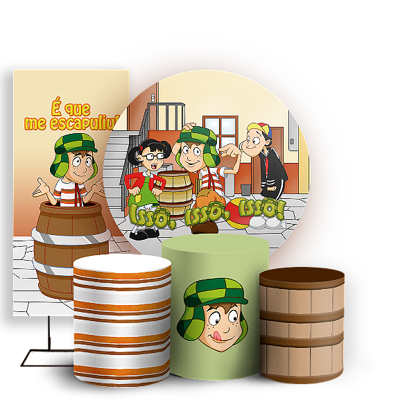 KIT Redondo Trio e Faixa - Chaves - Sublimado 3D