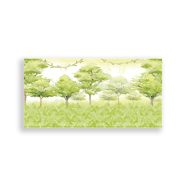 Painel Retangular Sublimado 3D - Fundo Floresta Bosque Fazendinha