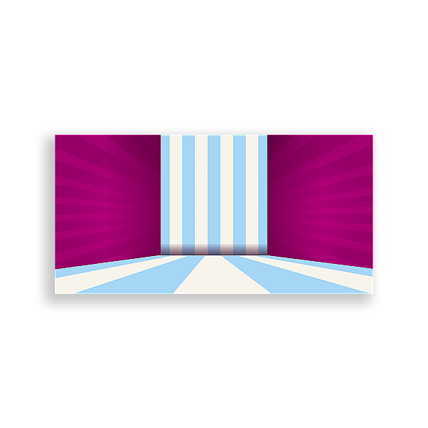 Painel Retangular Sublimado 3D - Anos 80