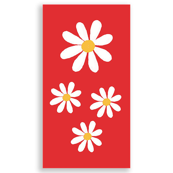 Faixa Lateral Sublimado 3D - Flor Margarida