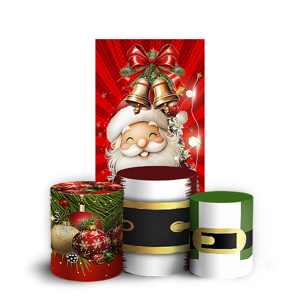 Faixa Lateral e Trio Cilindro Sublimado 3D Vest Facil - Natal