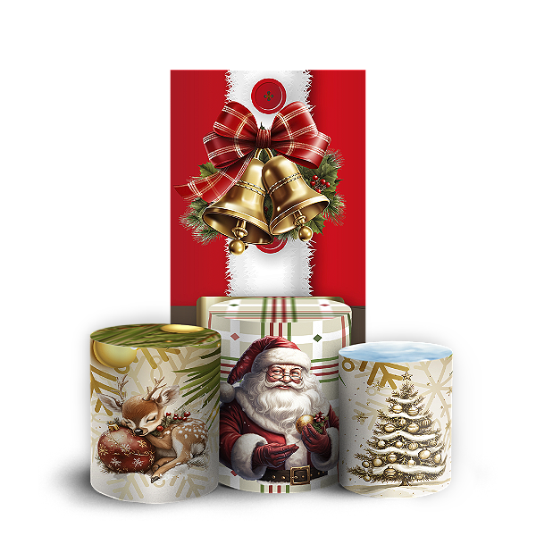 Faixa Lateral e Trio Cilindro Sublimado 3D Vest Facil - Natal