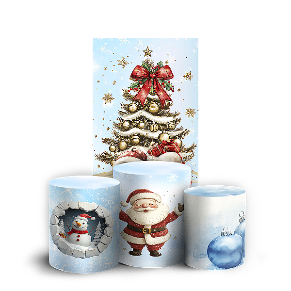 Faixa Lateral e Trio Cilindro Sublimado 3D Vest Facil - Natal