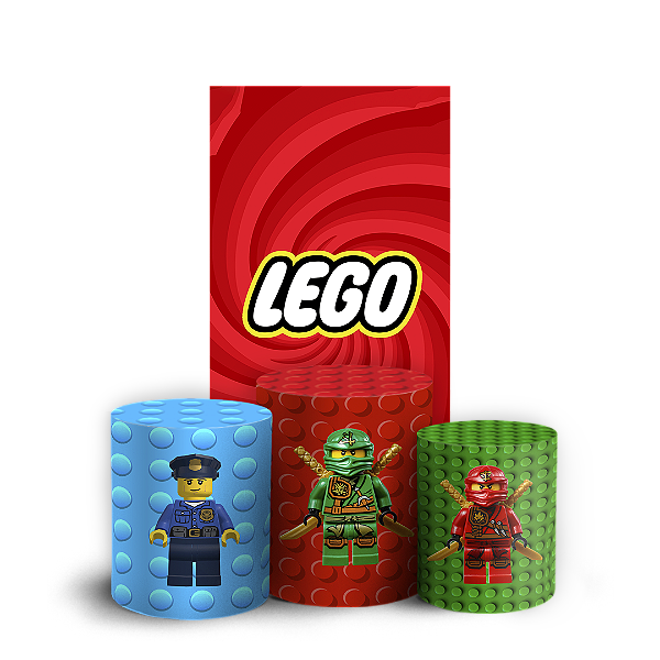 Faixa Lateral e Trio Cilindro Sublimado 3D Vest Facil - Lego