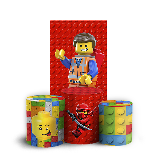 Faixa Lateral e Trio Cilindro Sublimado 3D Vest Facil - Lego