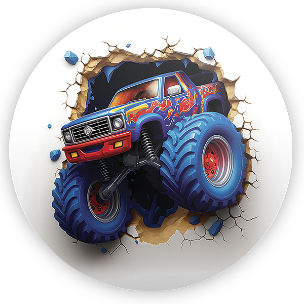 Painel Redondo Sublimado 3D - Hot Wheels