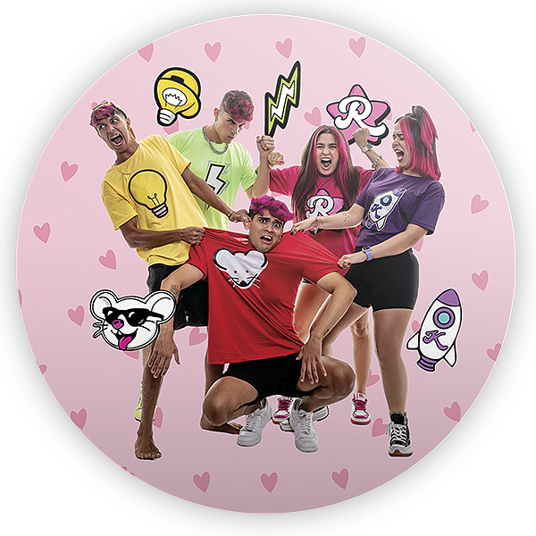 Mini Painel Sublimado 3D - Emilly Vick Os Rosa