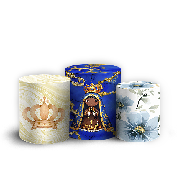 Trio Cilindro Sublimado 3D - Nossa Senhora