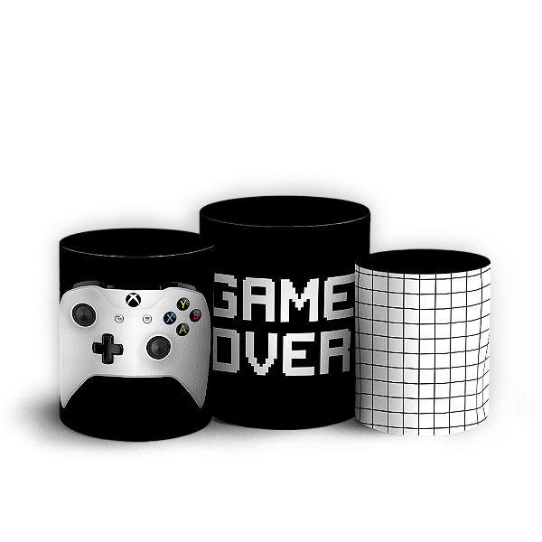 Trio Cilindro Sublimado 3D - Video Game