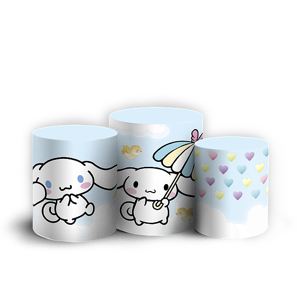 Trio Cilindro Sublimado 3D - Cinnamoroll