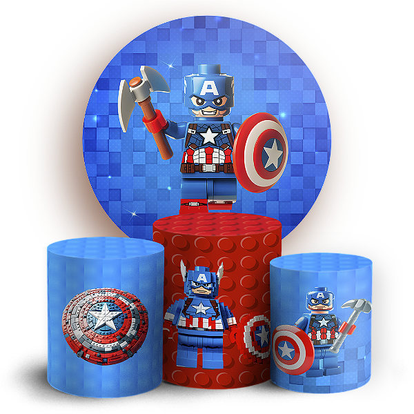 KIT Redondo e Trio Sublimado 3D - Lego