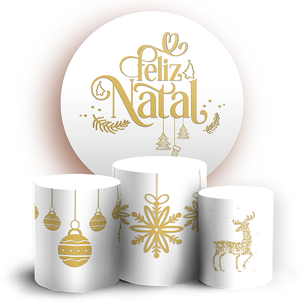 KIT Redondo e Trio Sublimado 3D - Natal