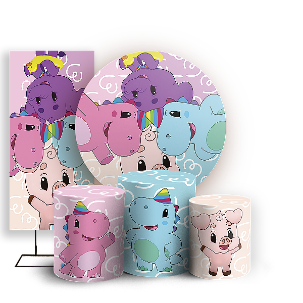 KIT Redondo Trio e Faixa Sublimado 3D - Baby Tube