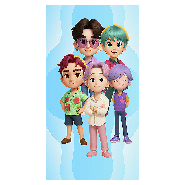 Faixa Lateral Sublimado 3D - Guerreiras Do K Pop