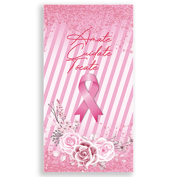 Faixa Lateral Sublimado 3D - Octubre Rosa ES