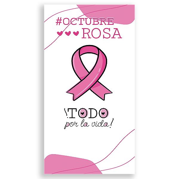 Faixa Lateral Sublimado 3D - Octubre Rosa ES