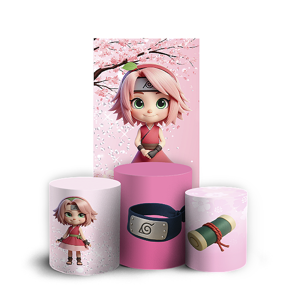 Faixa Lateral e Trio Cilindro Sublimado 3D Vest Facil - Sakura