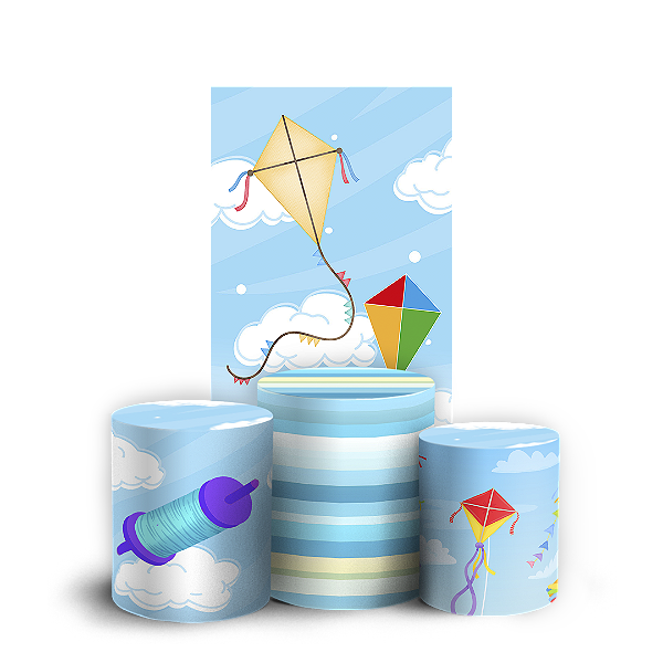 Faixa Lateral e Trio Cilindro Sublimado 3D Vest Facil - Pipa