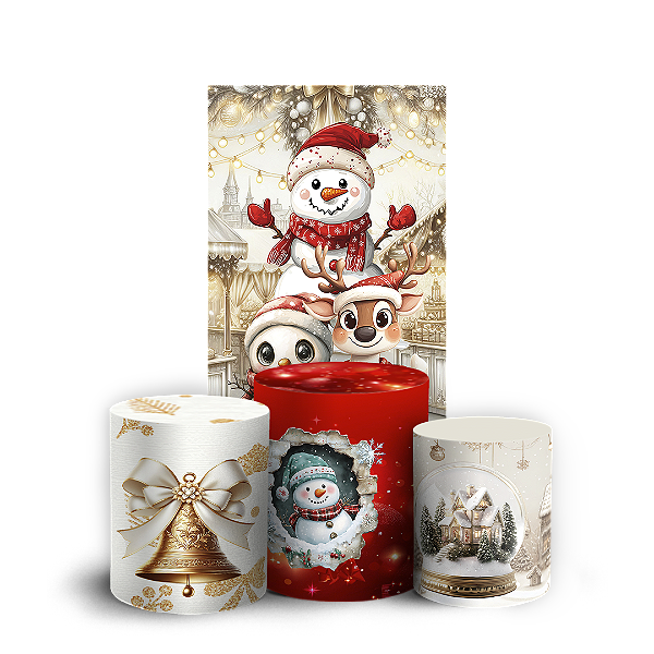 Faixa Lateral e Trio Cilindro Sublimado 3D Vest Facil - Natal