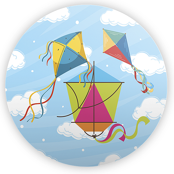 Painel Redondo Sublimado 3D - Pipa