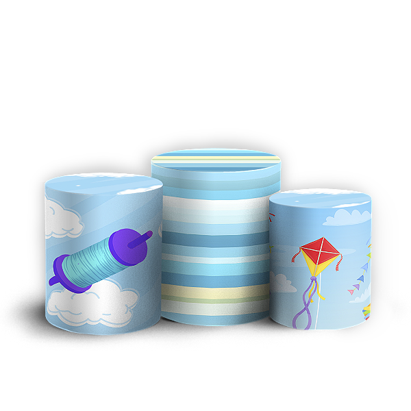 Trio Cilindro Sublimado 3D - Pipa