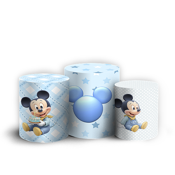 Trio Cilindro Sublimado 3D - Minnie