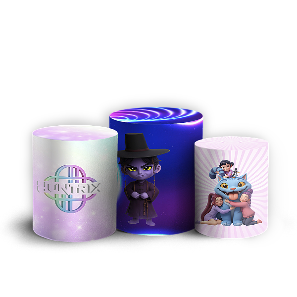 Trio Cilindro Sublimado 3D - Guerreiras Do K Pop