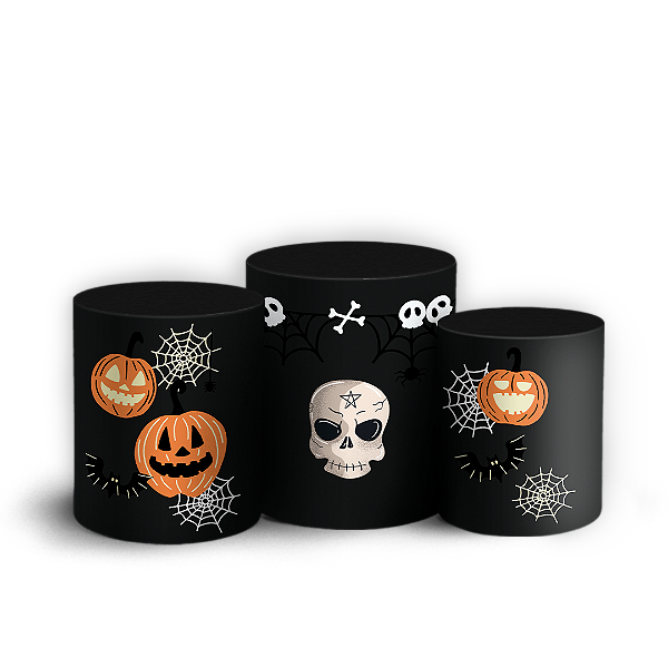 Trio Cilindro Sublimado 3D - Noche de Brujas ES