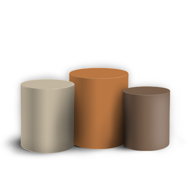 Trio Cilindro Sublimado 3D - Cores