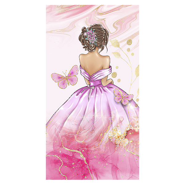 Faixa Lateral Sublimado 3D - 15 Anos