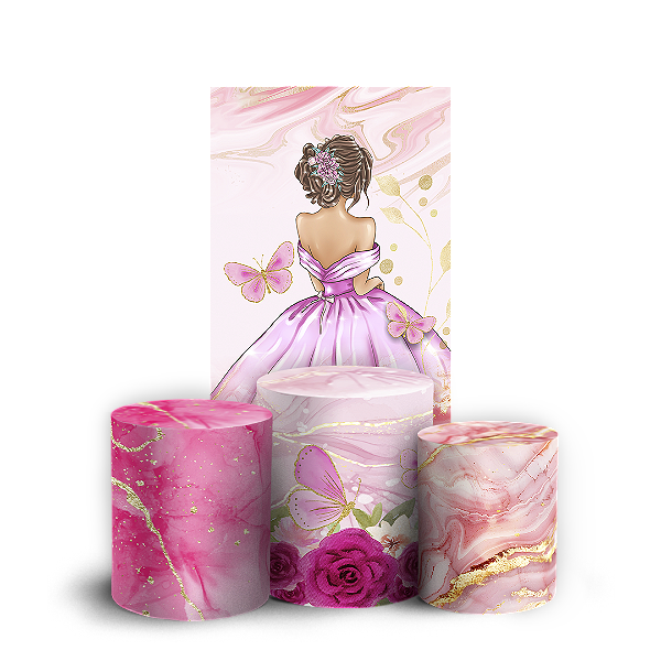 Faixa Lateral e Trio Cilindro Sublimado 3D Vest Facil - 15 Anos