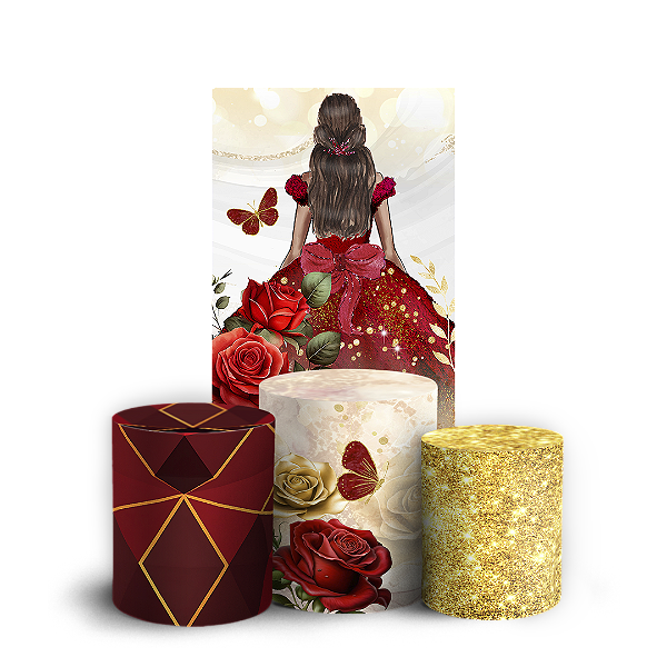 Faixa Lateral e Trio Cilindro Sublimado 3D Vest Facil - 15 Anos